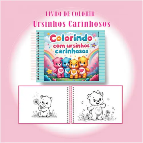 Arquivo Digital Livro de Colorir Ursinhos Carinhosos