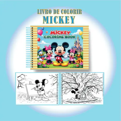 Arquivo Digital Livro de Colorir Mickey