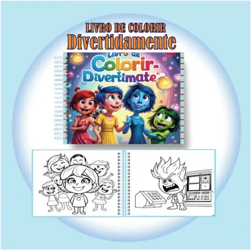 Arquivo Digital Livro de Colorir Fofo Divertidamente