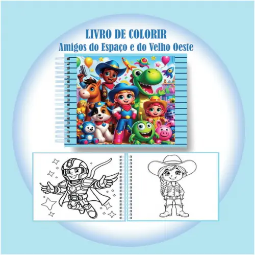 Arquivo Digital Livro de Colorir Velho Oeste