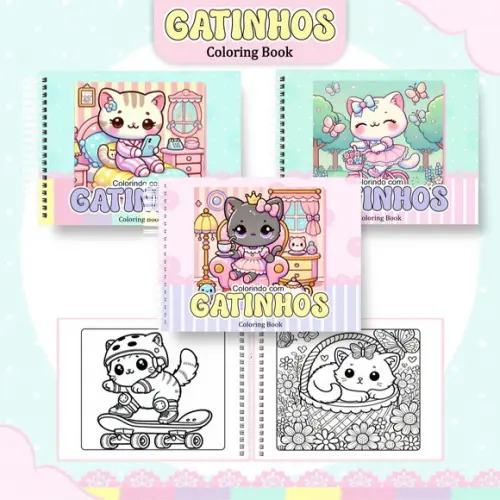Arquivo Digital: Livro de Colorir ? Gatinhos
