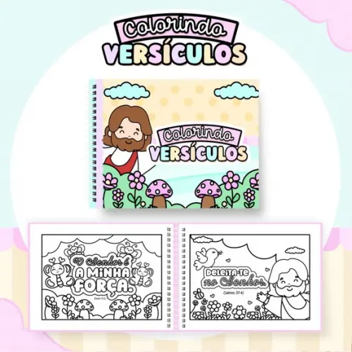 Arquivo Digital: Livro de Colorir Colorindo Versículos