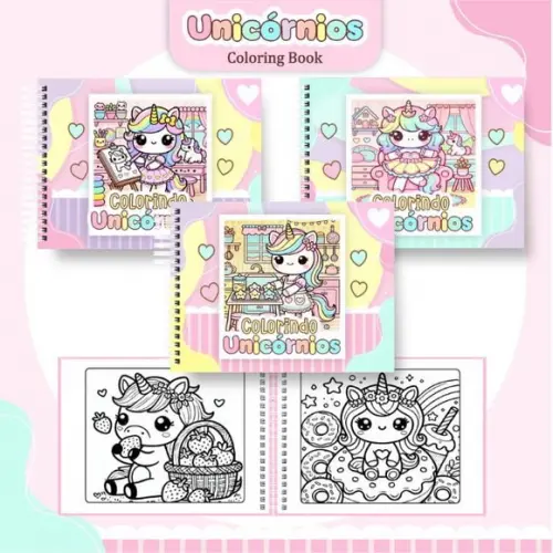 Arquivo Digital: Livro de Colorir Unicórnio