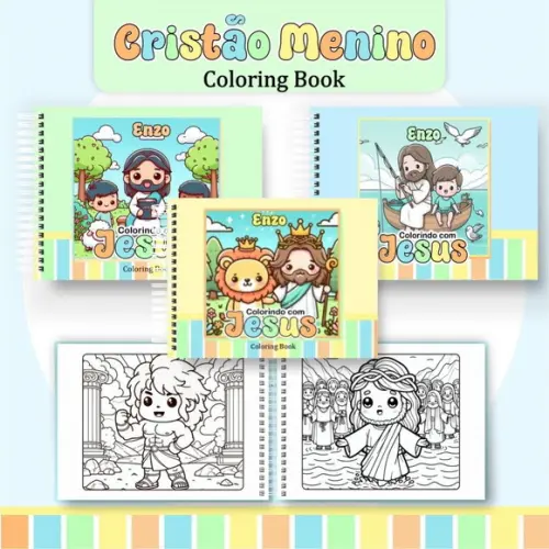 Arquivo Digital: Livro de Colorir ? Cristão Menino