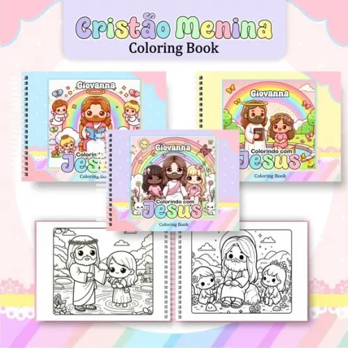 Arquivo Digital: Livro de Colorir ? Cristão Menina