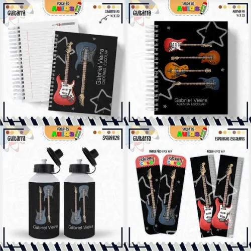 Combo Digital Volta às Aulas 2025 Teen Guitarra Menino