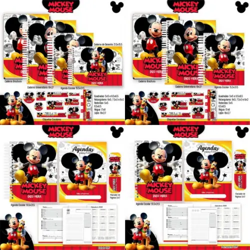 Arquivo Digital Combo Escolar 2025 - Mickey