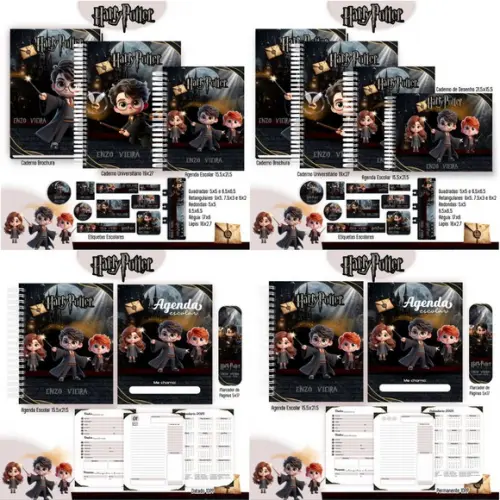Arquivo Digital Combo Escolar 2025 - Harry Potter