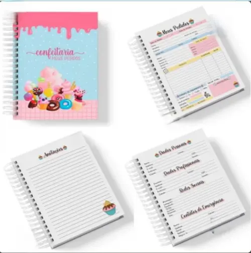 Caderno de Pedidos Confeitaria 1 Arquivo Digital
