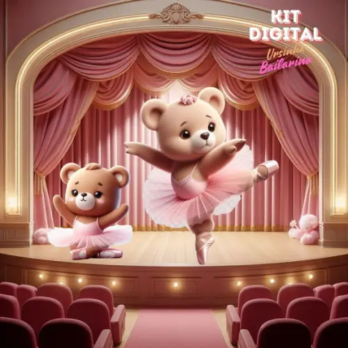 Kit Digital "ursinha Bailarina