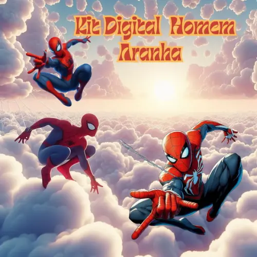 Kit Digital Homem-aranha 3d