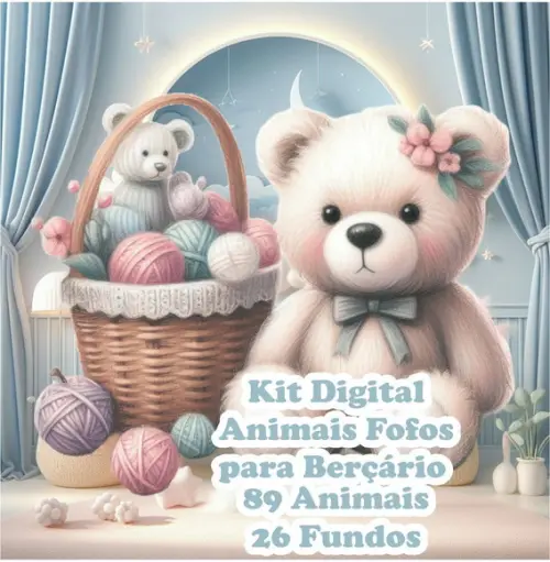 Kit Digital Animais Fofos