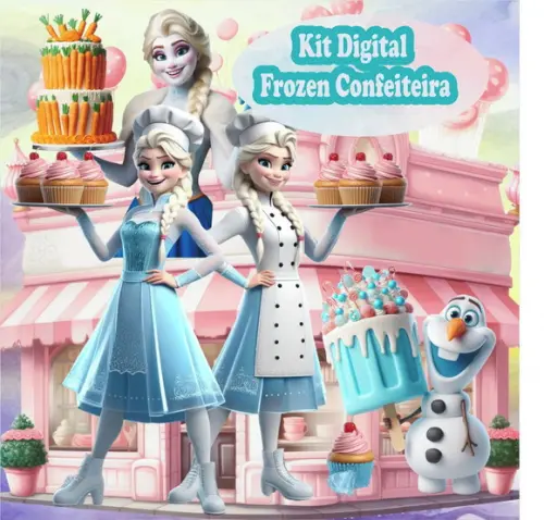 Kit Digital Frozen Confeiteira