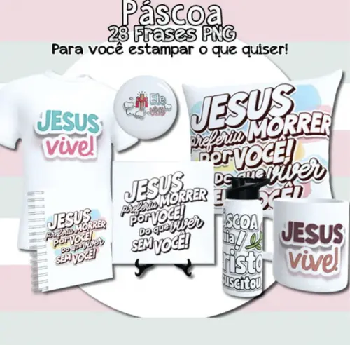Kit Digital Pascoa Lettering 01