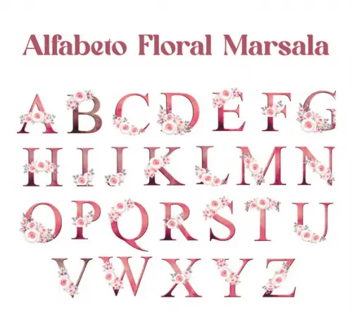 Alfabeto Marsala Kit Digital