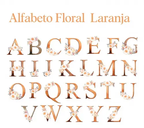 Alfabeto Laranja Kit Digital