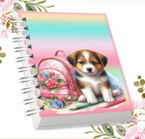 Arquivo Digital Combo Agenda Escolar Cachorrinho Aquarela 05