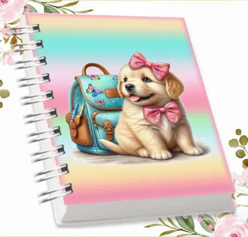 Arquivo Digital Combo Agenda Escolar Cachorrinho Aquarela 04