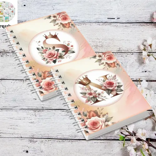 Coleção Capas Alfabeto Realeza Rosé Gold