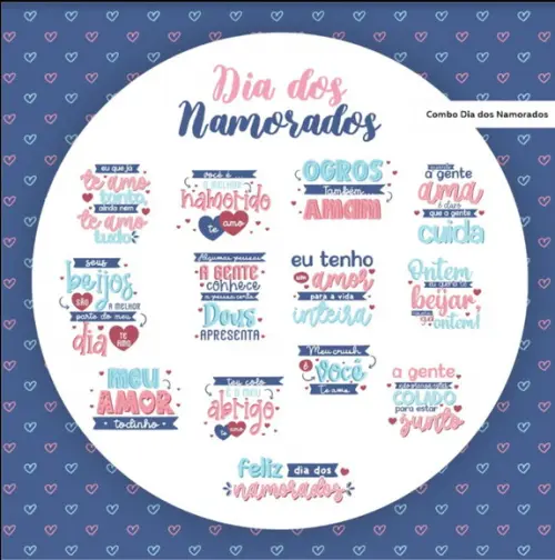 Combo Lettering Dia dos Namorados# Arquivos Digitais