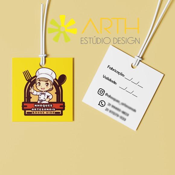 kit Mini Tags Personalizadas Frente e Verso (2000)