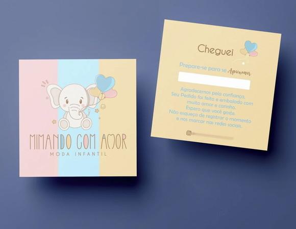 Cartão de Agradecimento Personalizado com Logomarca | 500 un