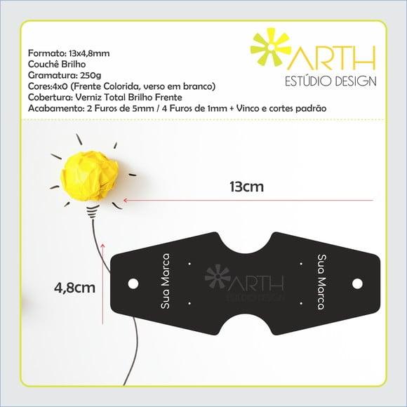 Tag para Colar, Pulseiras e Brincos Personalizada - 1000 unidades