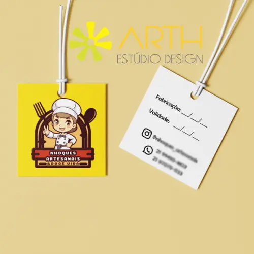 kit Mini Tags Personalizadas Frente e Verso (2000)