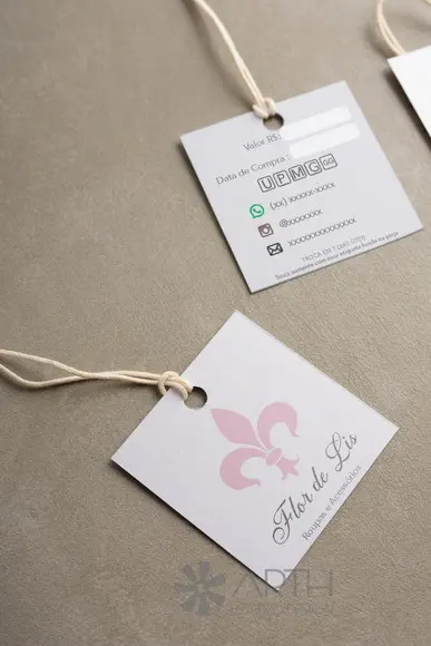 kit Mini Tags Personalizadas Frente e Verso (2000)