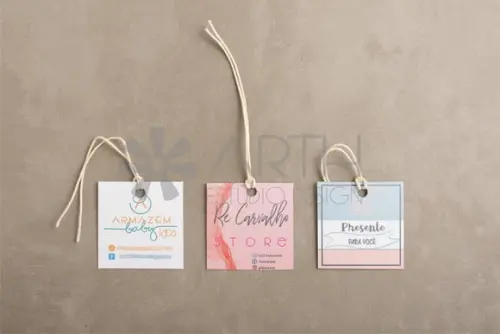 kit Mini Tags Personalizadas Frente e Verso (2000)