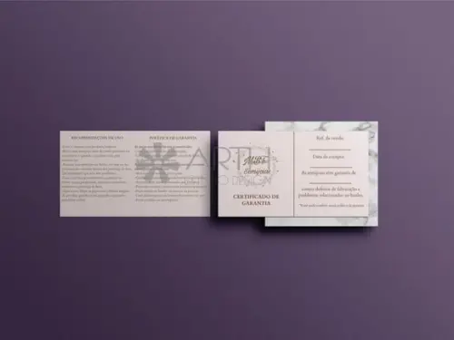 Certificado de Garantia Joias Semijoias Prata 925 - 1000 unidades