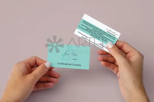 Certificado de Garantia Joias Semijoias Prata 925 - 1000 unidades