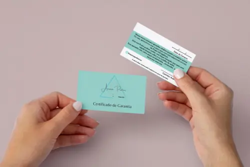 Certificado de Garantia Joias Semijoias Prata 925 - 1000 unidades