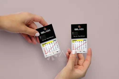 Imã de Geladeira Personalizado c/ Calendário 2026 1.000und