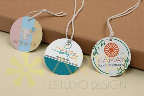 Tag Redonda - Personalizada com a Sua Marca! (1000 unidades)