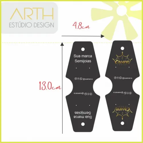 Tag para Colar, Pulseiras e Brincos Personalizada - 1000 unidades