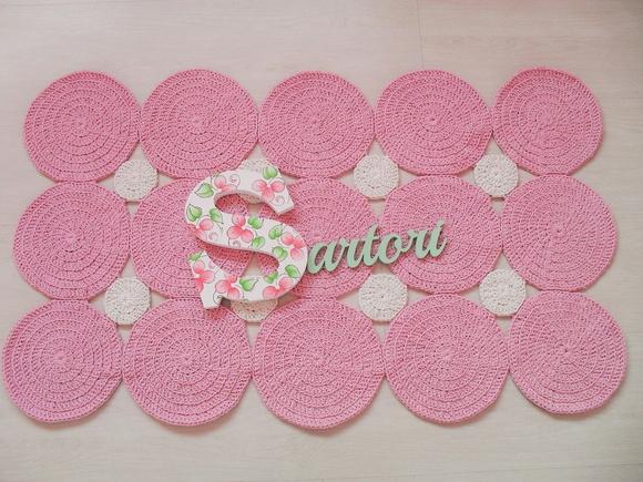 Tapete de bolas rosa
