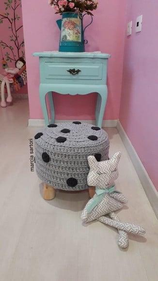 Puff de Croche Infantil