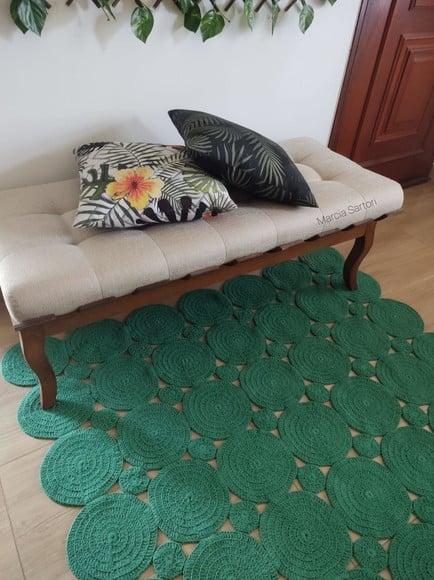 Tapete de Bolas em Crochê