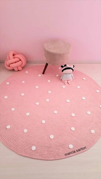 Tapete Infantil Cor de Rosa 1,50 m