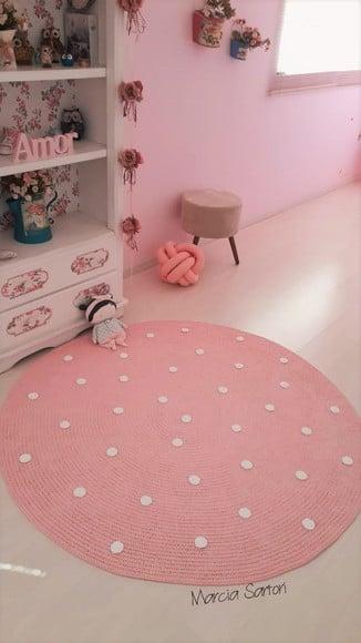 Tapete Infantil Cor de Rosa 1,50 m