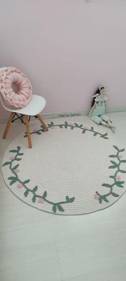 Tapete Infantil Folhas e Flores Sartori