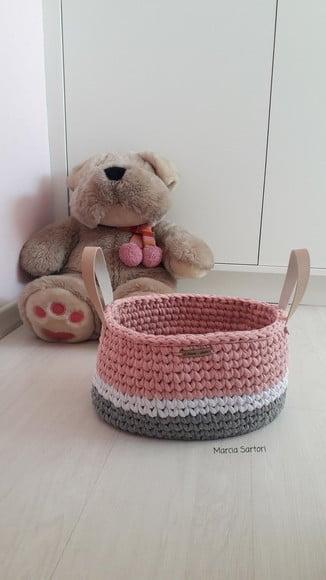 Cesto Infantil de Crochê