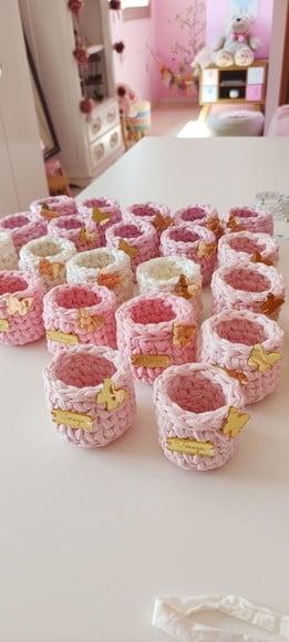 Kit Infantil de Cesto, Puff e Lembrancinha Maternidade