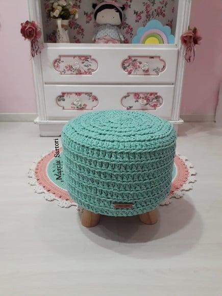 Puff Infantil de Croche