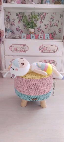 Puff infantil de croche