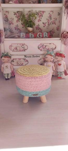 Puff infantil de croche