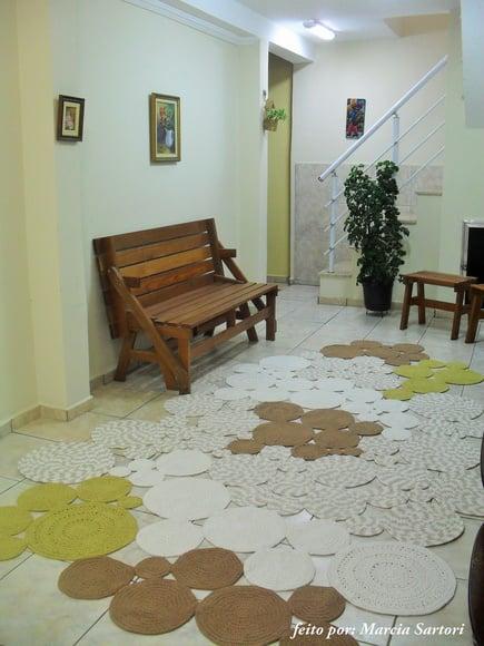 Tapete de Croche para Sala