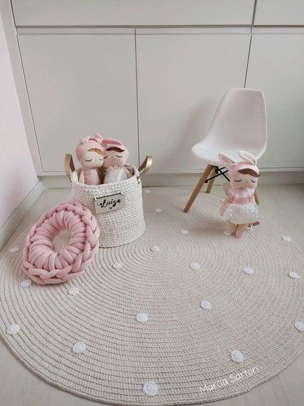 Tapete infantil de crochê