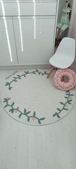 Tapete Infantil Folhas e Flores Sartori